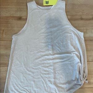 Side tie workout tank